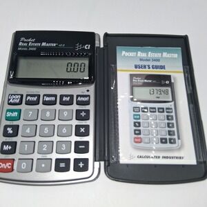 Calculated Industries CALC 3400 Pocket Real Estate Master Calculator